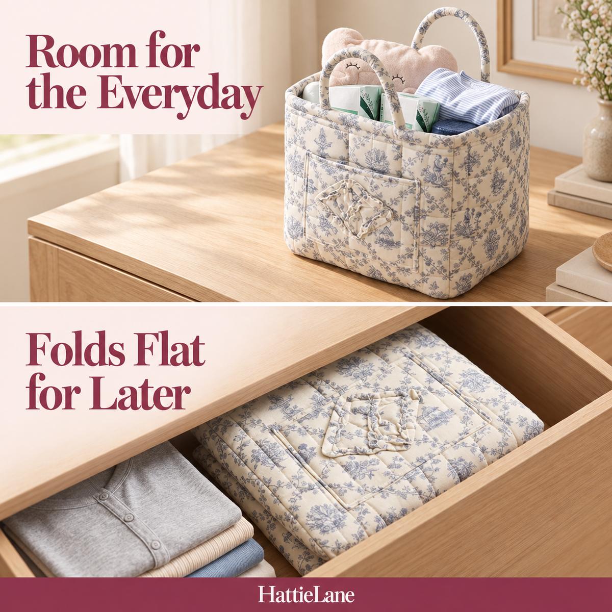The Catchall Quilted Basket by HattieLane™