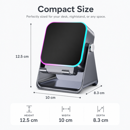 Size: 12.5 cm tall, 10 cm wide, 8.3 cm deep